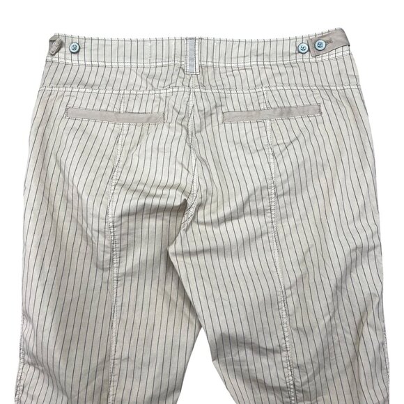 Anthropologie Hei Hei Beige Pinstriped Cropped Pants Size 29 - Picture 6 of 14